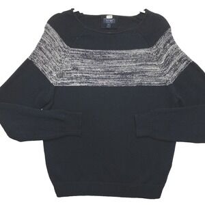 Vintage Armani Jeans Sweater Womens XL Navy Color BlockCotton Pullover